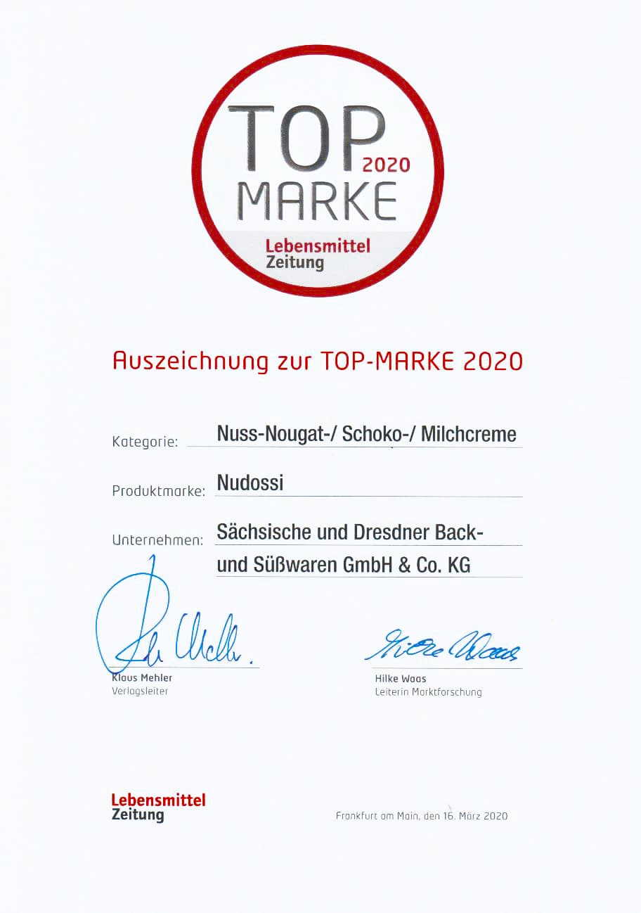 Auszeichnung Top Marke 2020